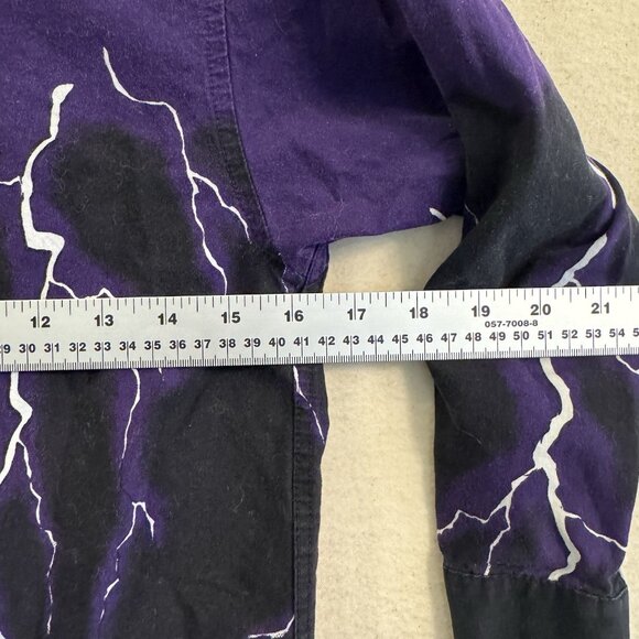 Vintage Brooks and Dunn Lightning Print Western Shirt Panhandle Slim Youth M - Picture 6 of 7